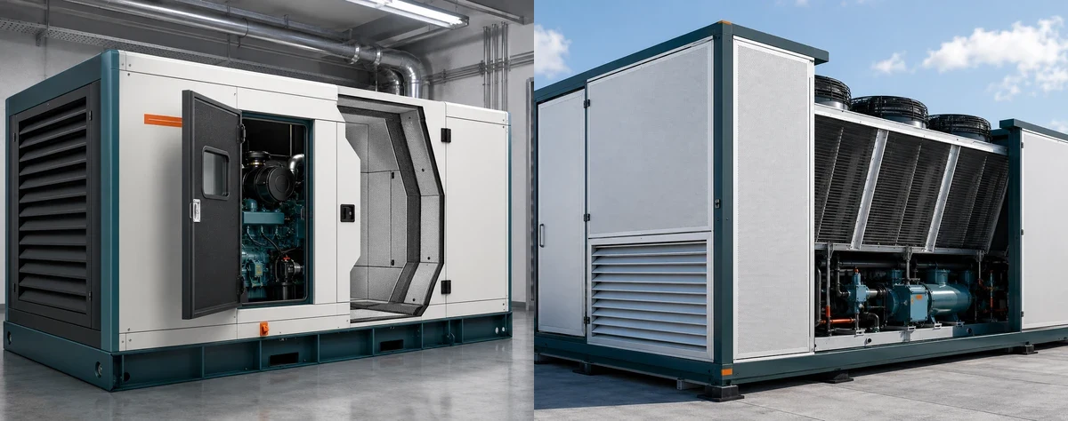 DG set and chiller acoustic enclosures