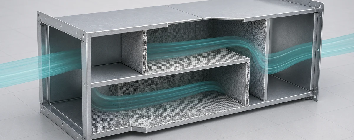 HVAC cross-talk silencers