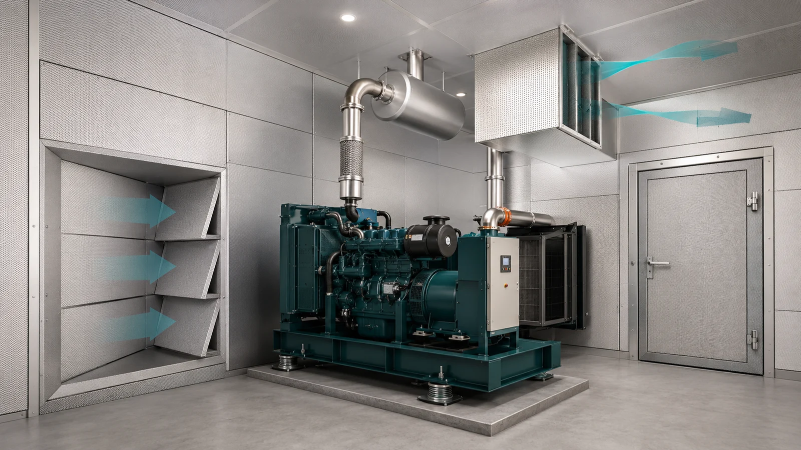 DG set acoustic enclosure and diesel generator noise control