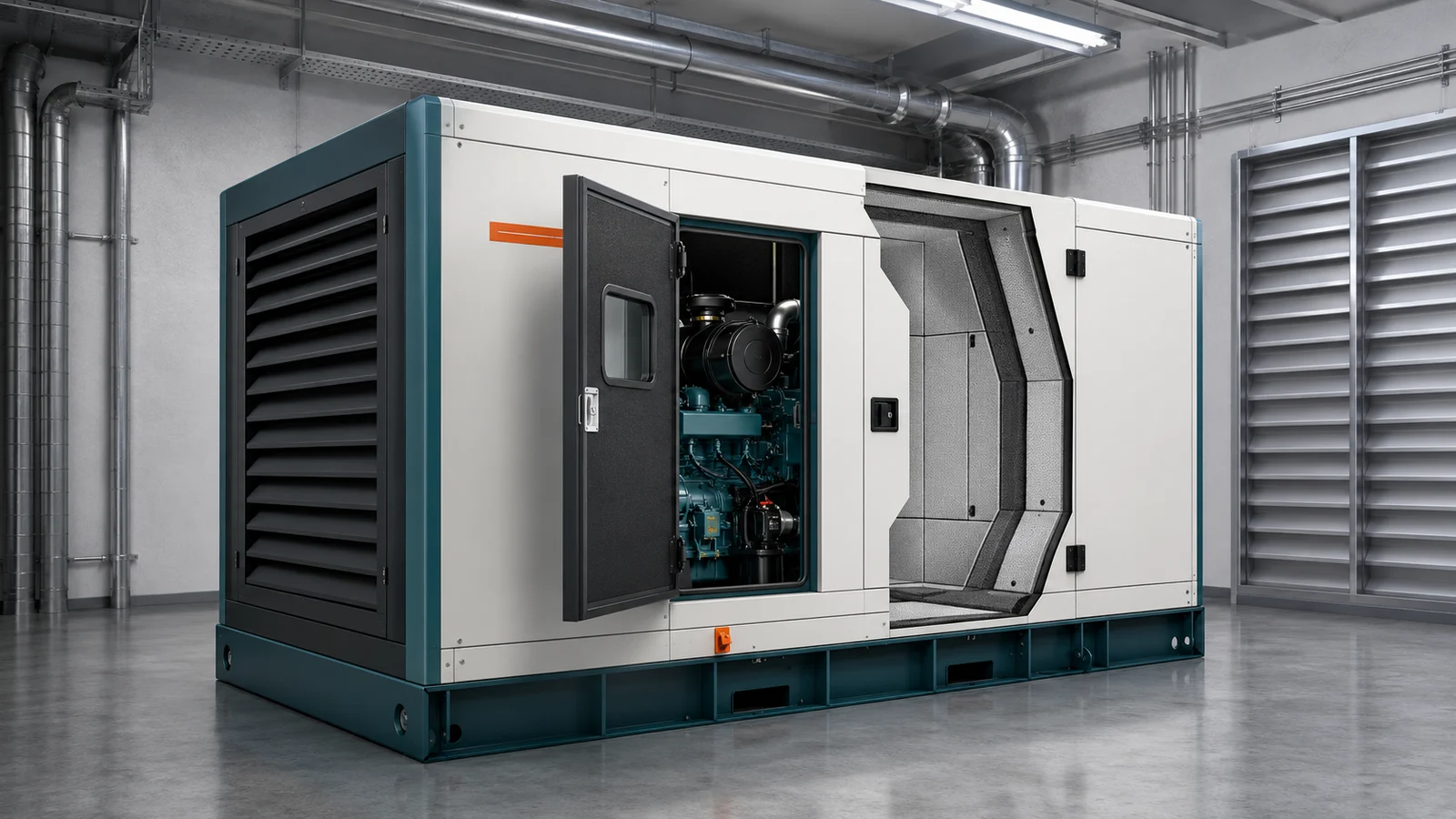 Acoustic DG enclosures for diesel generators